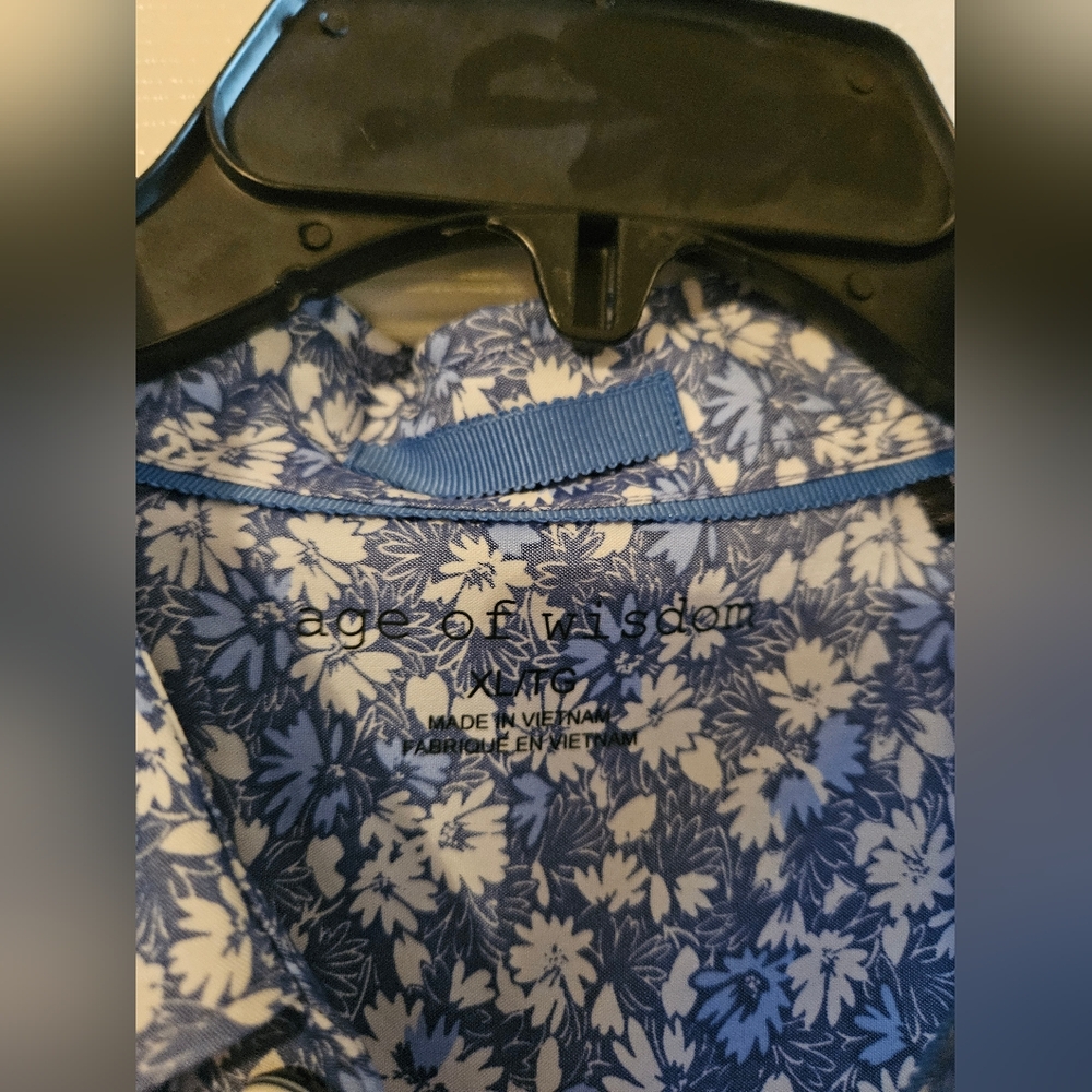 Blue Floral Mens Shirt